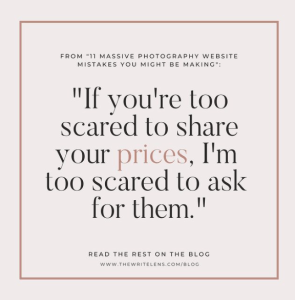 Quote for photographers sneak peek from The Write Lens