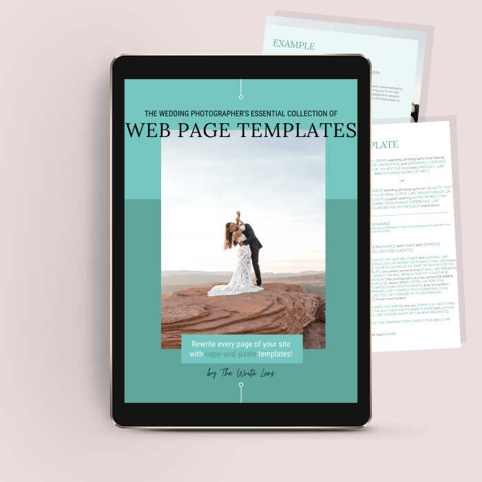 The Wedding Photographer’s Essential Collection of Web Page Templates