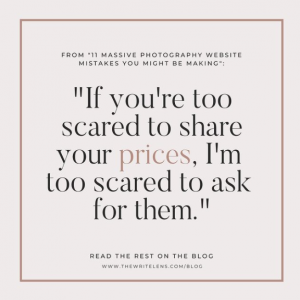 Quote for photographers sneak peek from The Write Lens